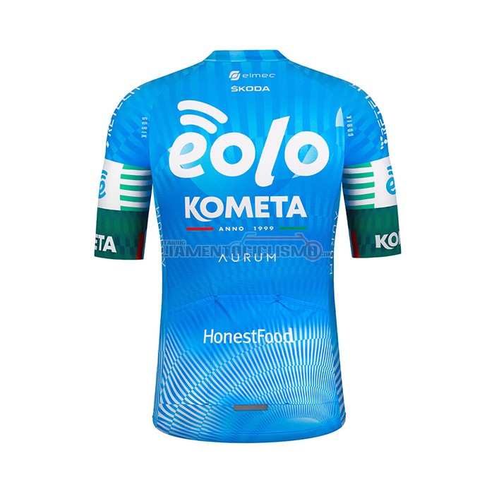 Abbigliamento Ciclismo Eolo Komet Manica Corta 2022 Celeste